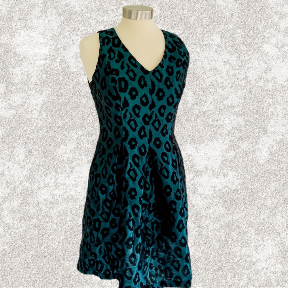 LOFT Leopard Party Dress Sleeveless petite